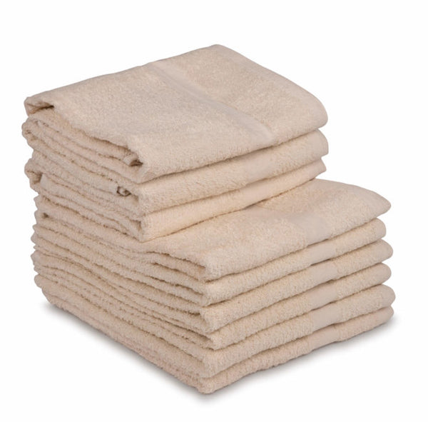 Solid Color Towels & Wash Cloths - Ecru